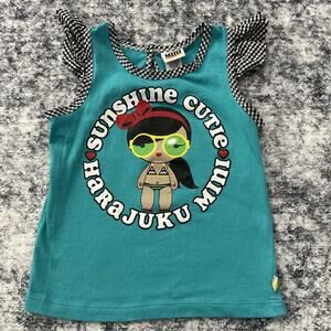 3T Gwen Stefani Harajuku Mini Tank Top No Doubt Lovers Sunshine Cutie Blue Tee‎